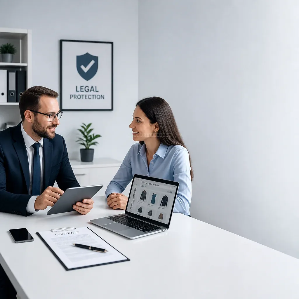Legal consultant advising an online startup team