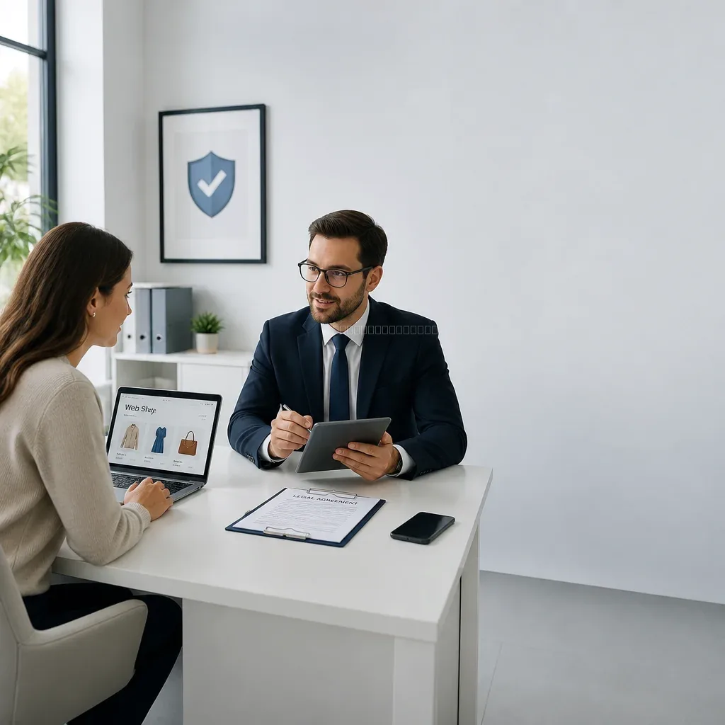 Advisor explaining legal workflow to a team